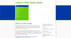 Desktop Screenshot of healthfirstradio.com