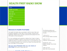 Tablet Screenshot of healthfirstradio.com